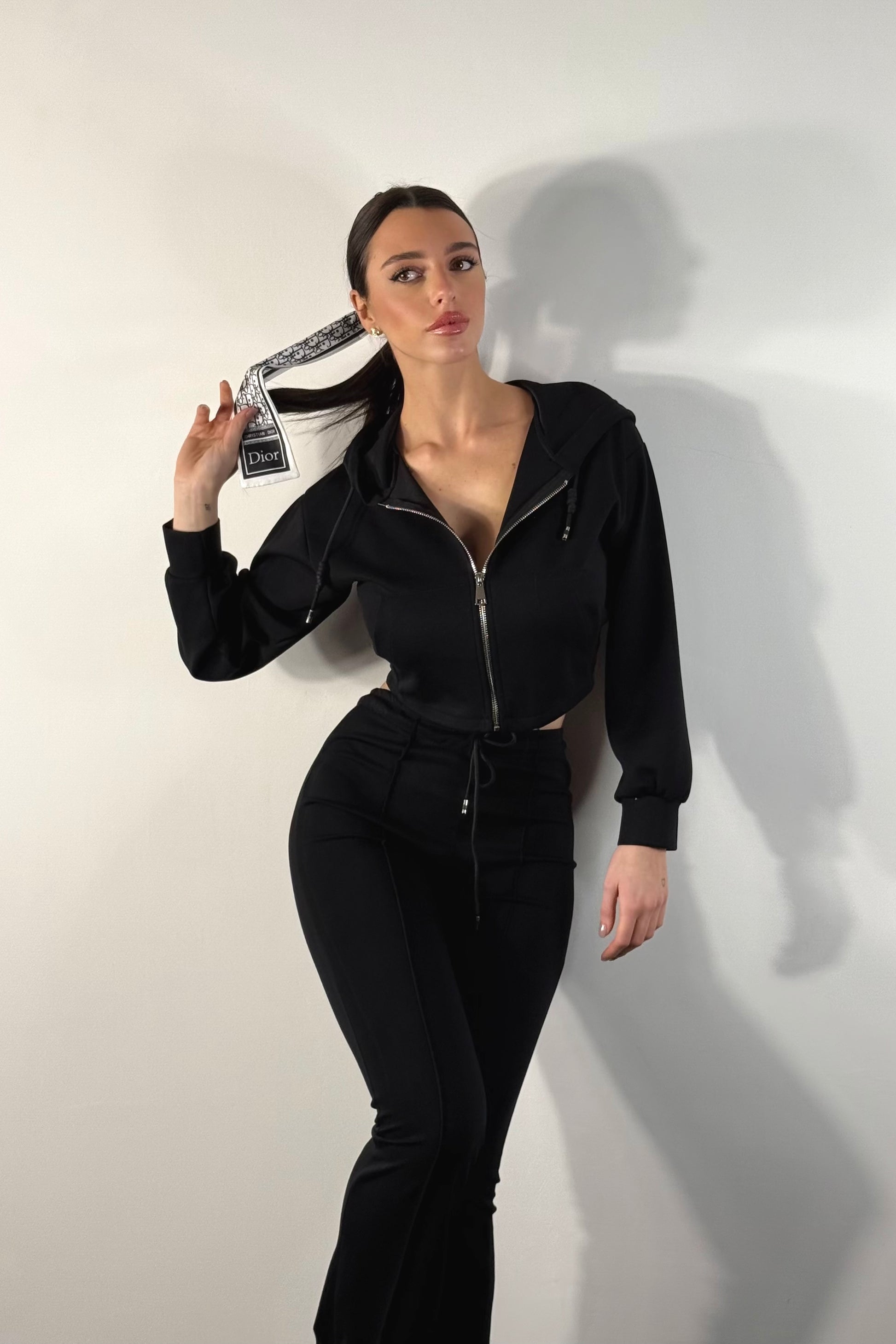 Tuta chic nera