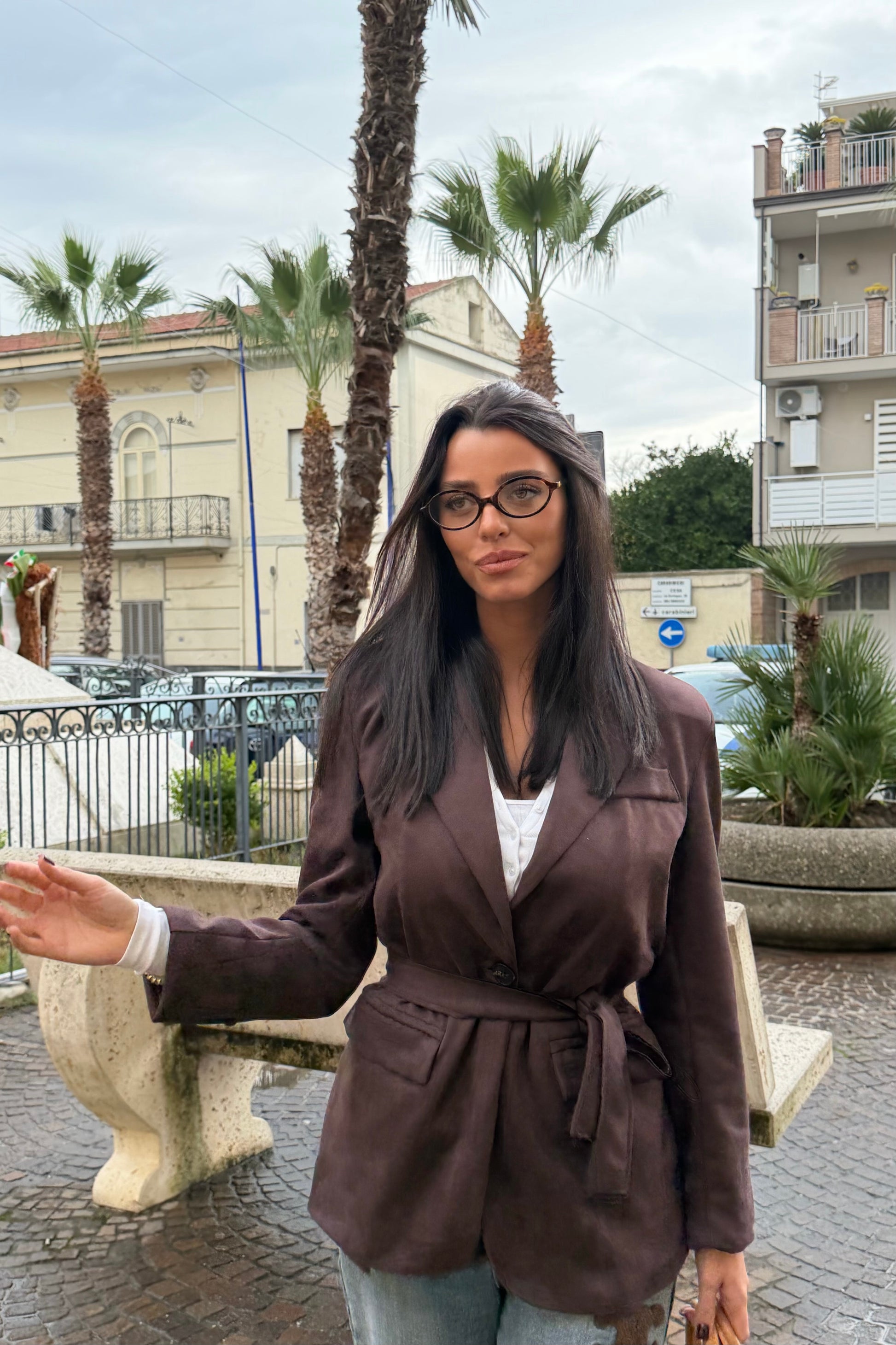 Blazer CASSANDRA marrone