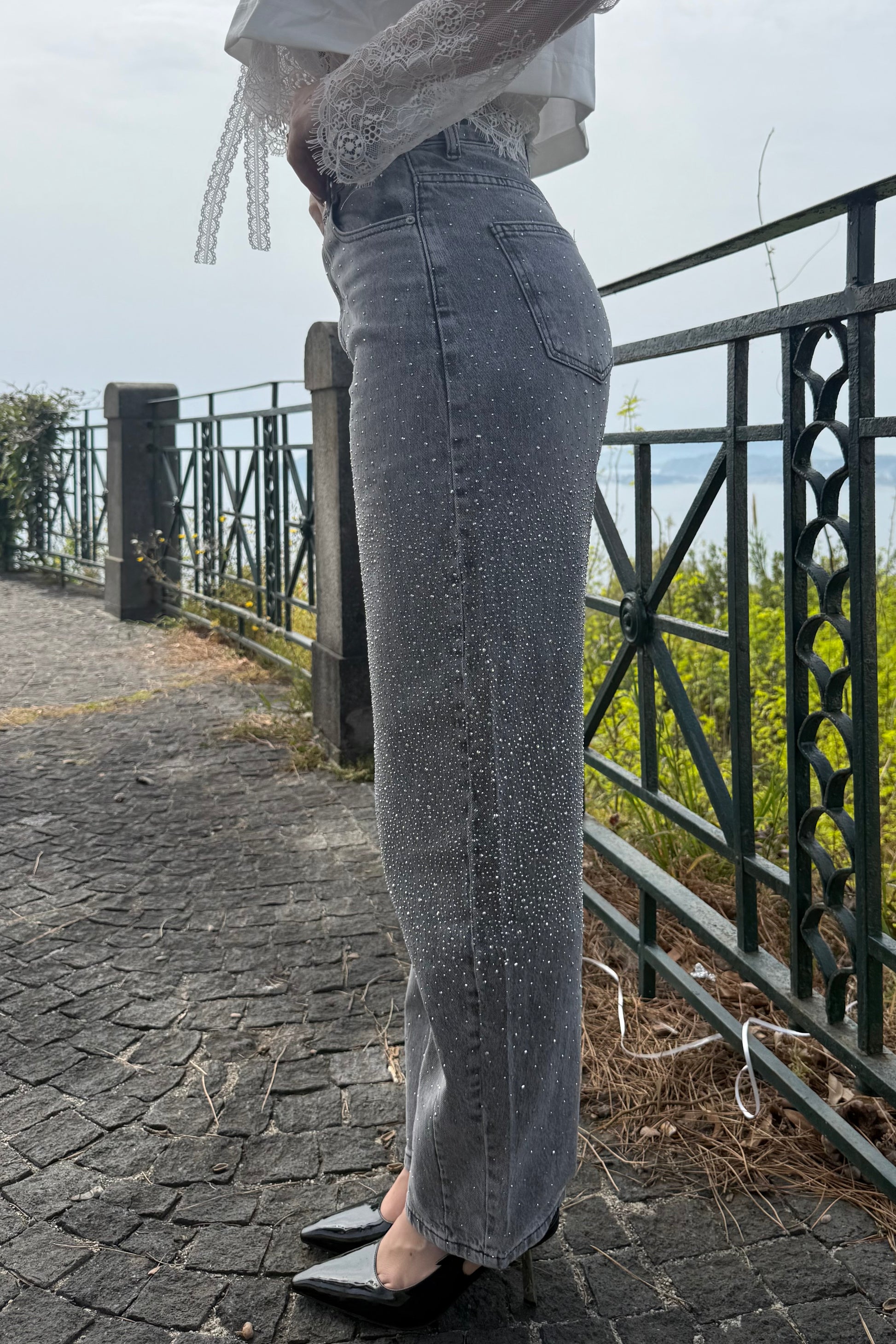 Denim ballon Grey