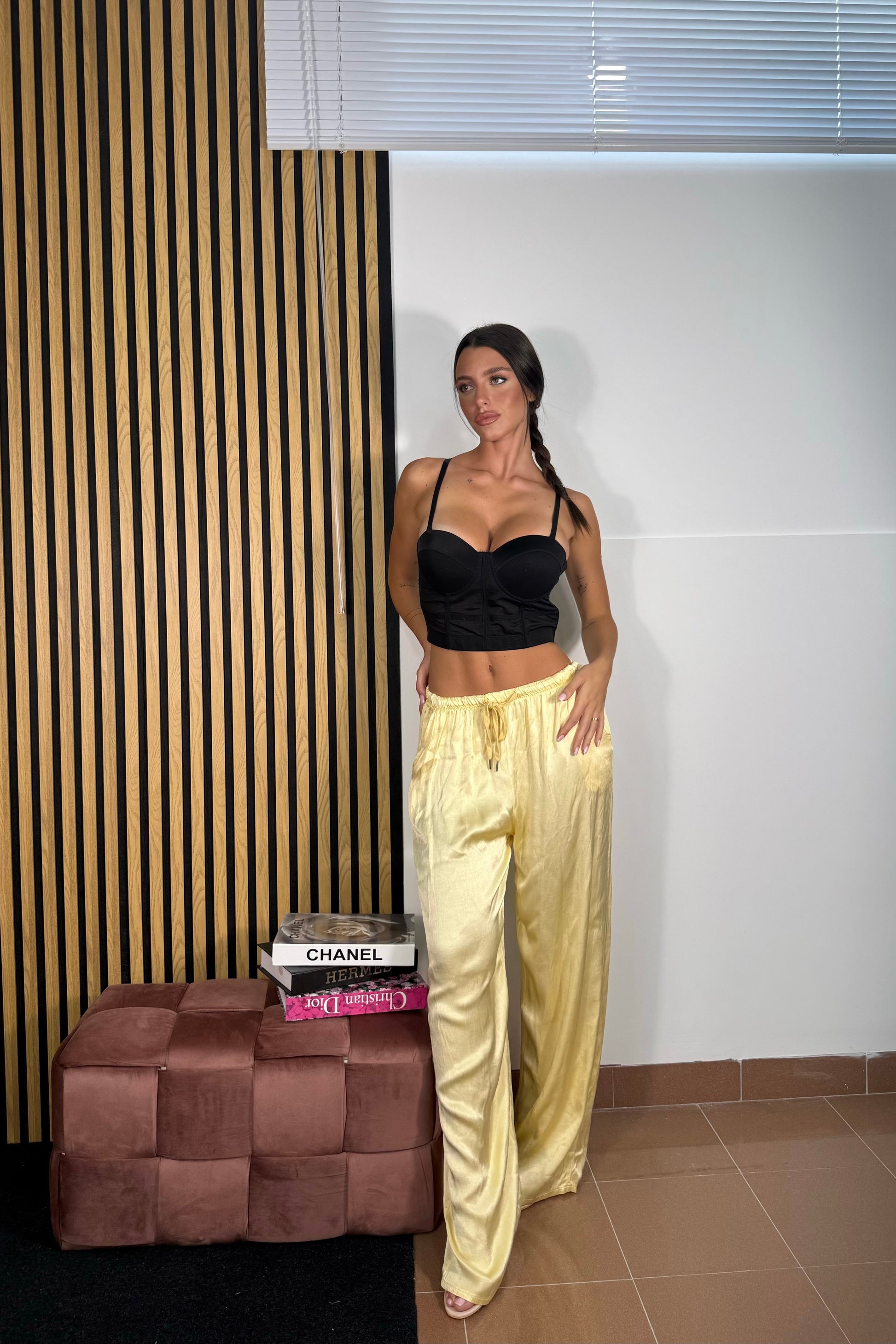 Pantalone RASO giallo