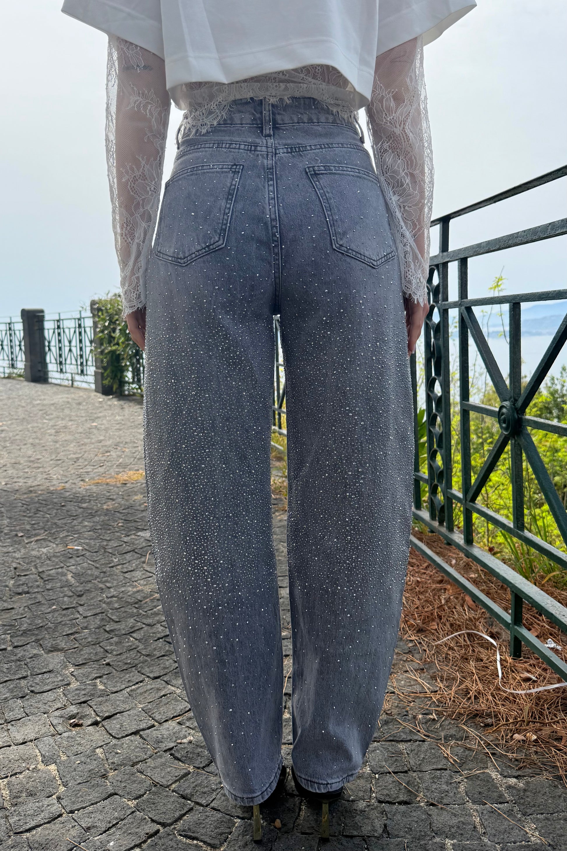 Denim ballon Grey
