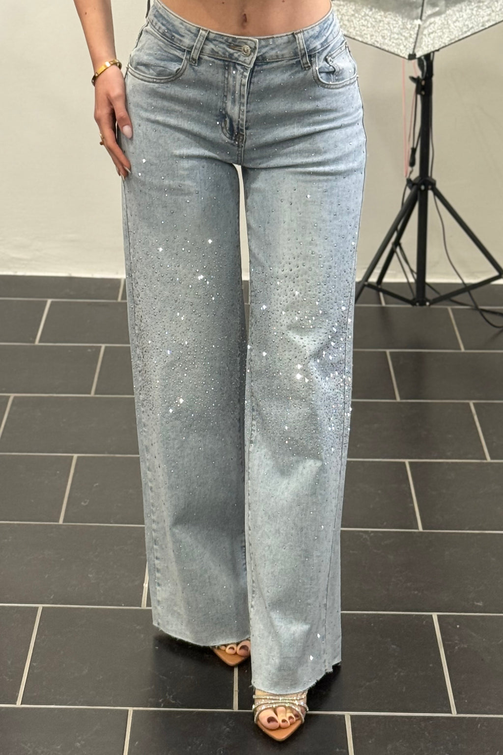 Denim shine over