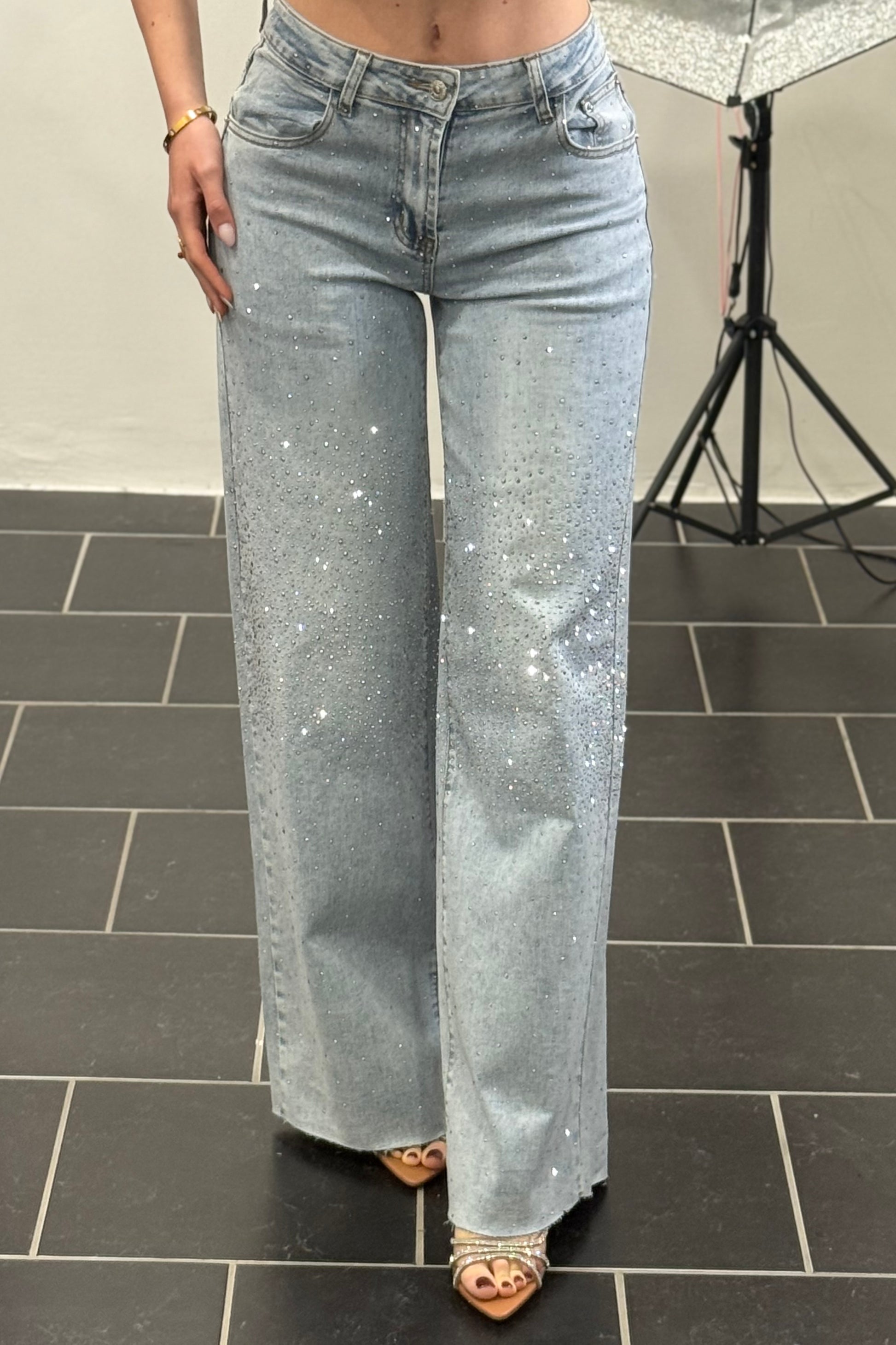 Denim shine over
