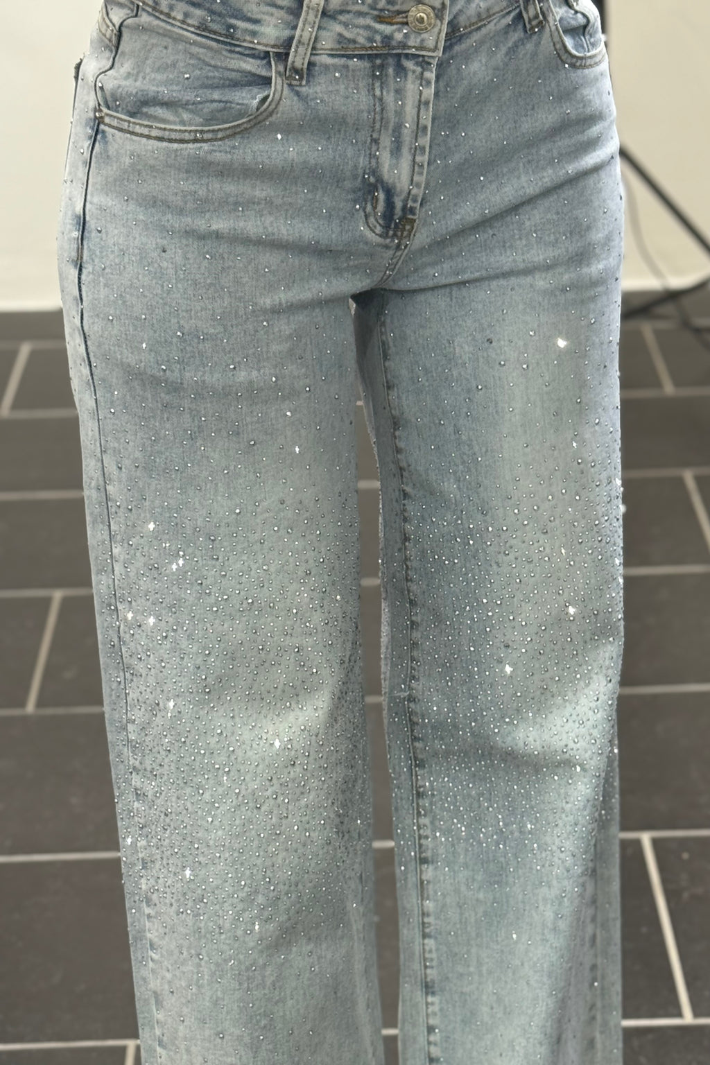 Denim shine over